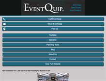 Tablet Screenshot of eventquip.com